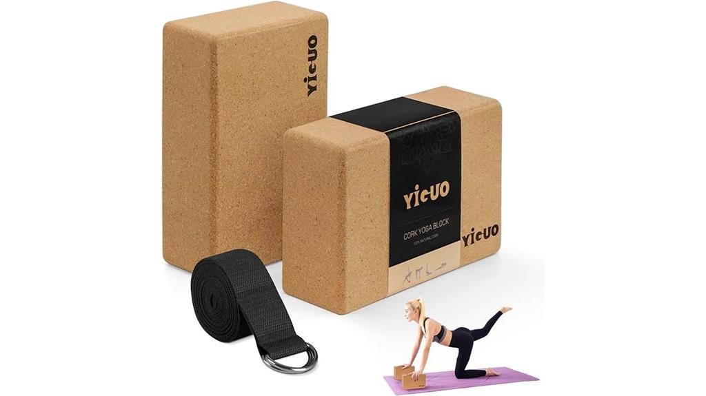 cork yoga blocks set