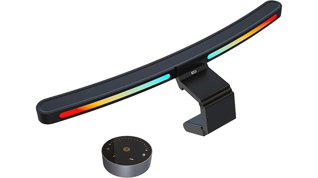 curved monitor light bar