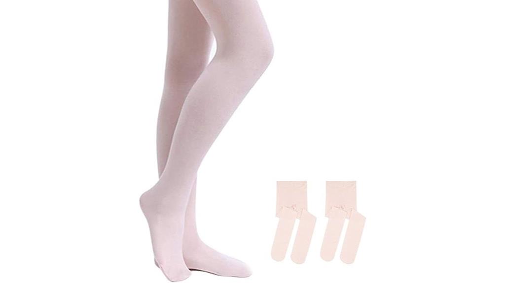 dance tights with footed design