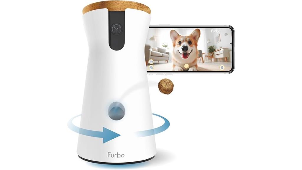 dog camera with treat tossing
