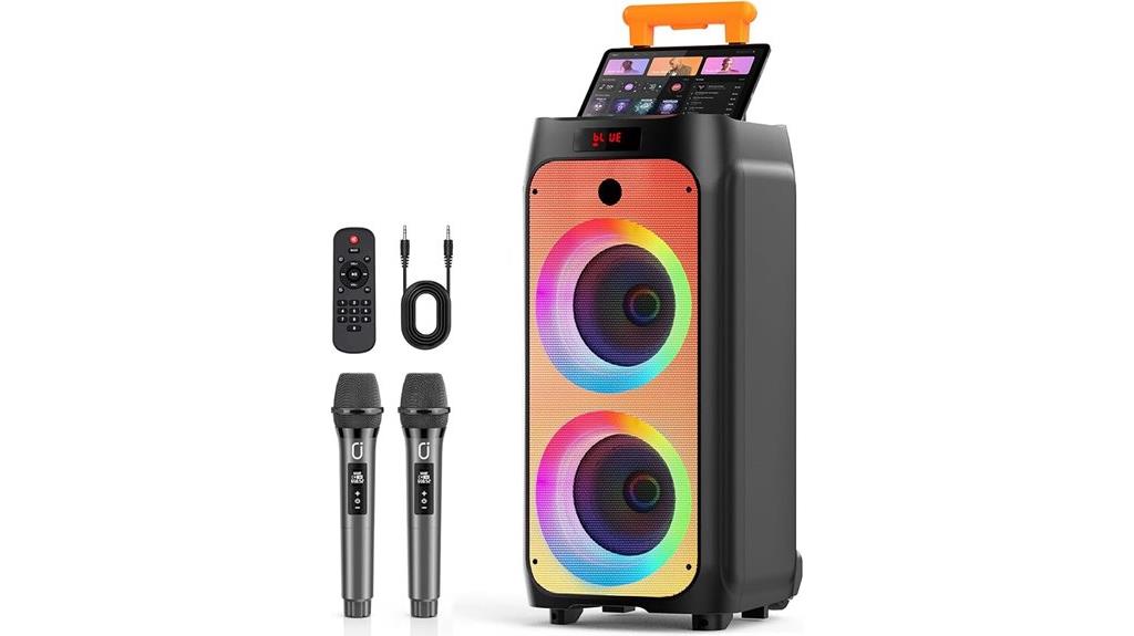 dual microphone bluetooth karaoke