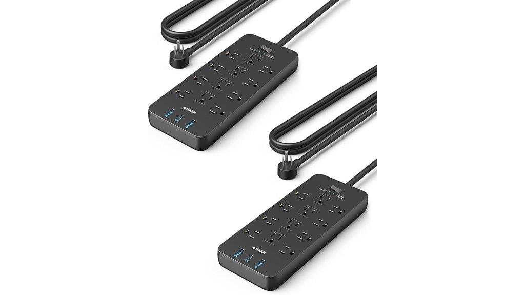 dual pack power strip