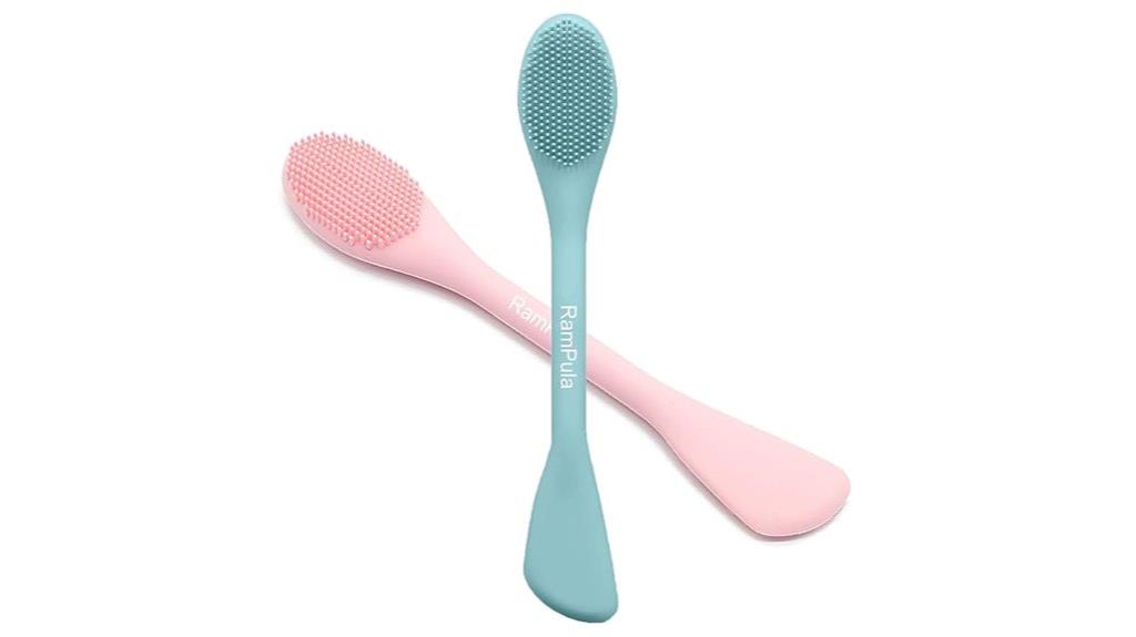 dual purpose silicone facial tool