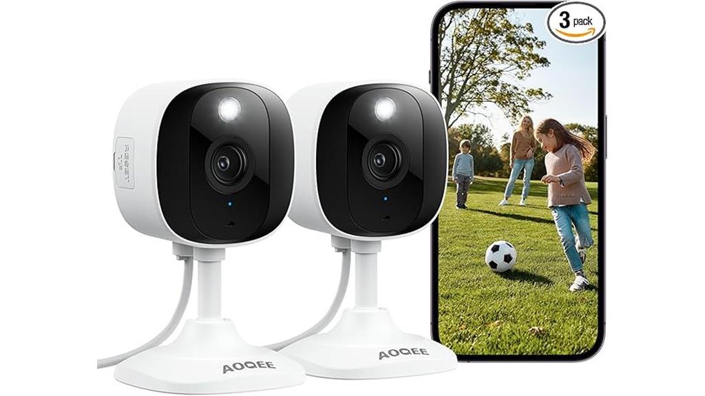 dual white night vision cameras