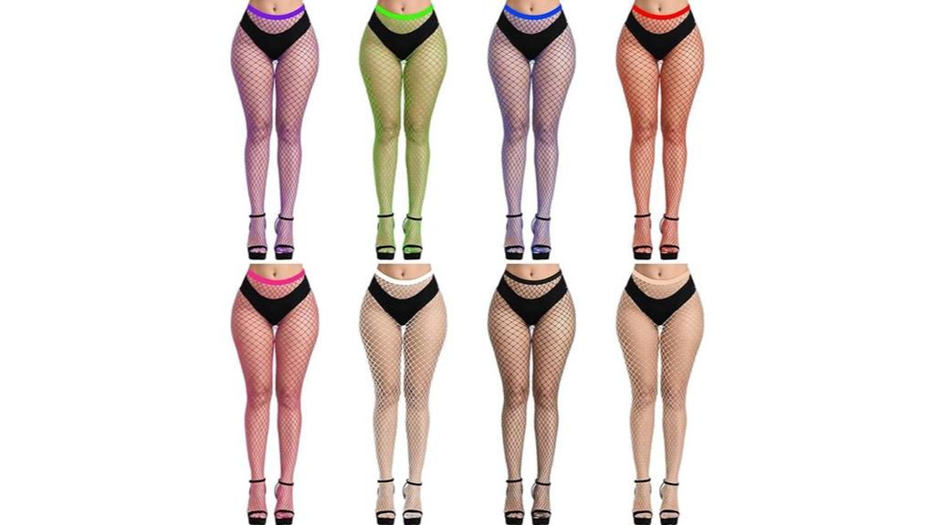 eight pair fishnet tights