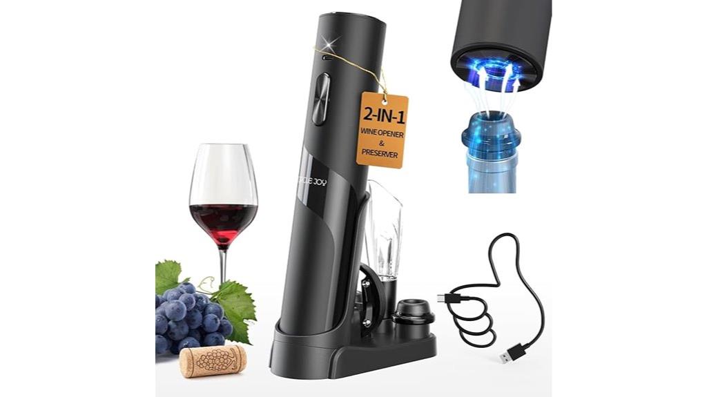 electric wine opener set