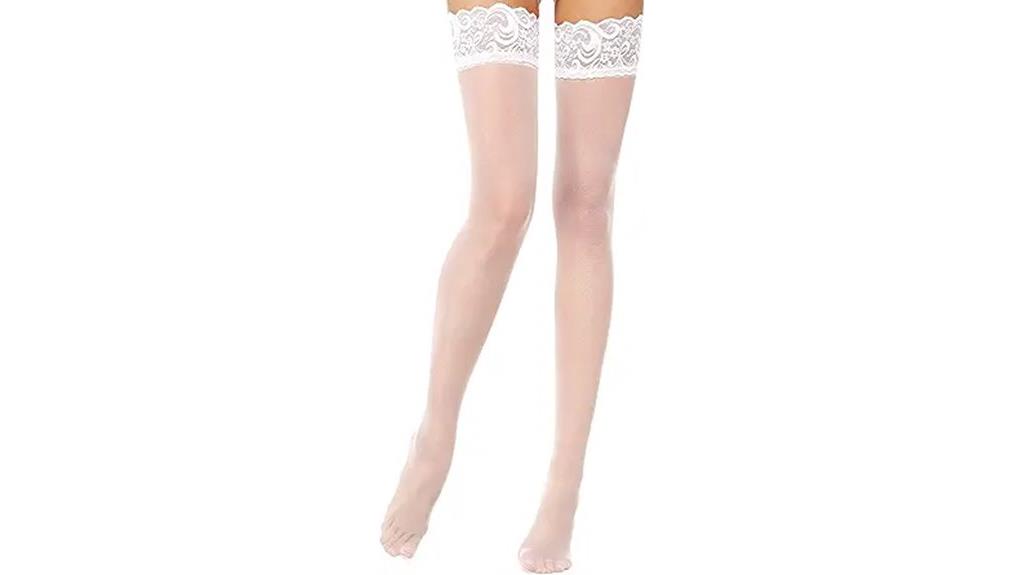 elegant lace stocking thigh high