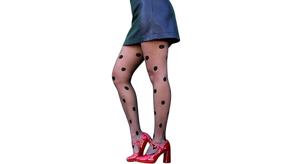 elegant patterned tights