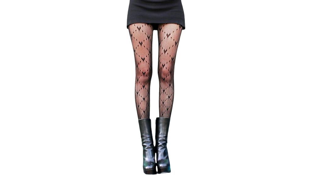 elegant patterned tights