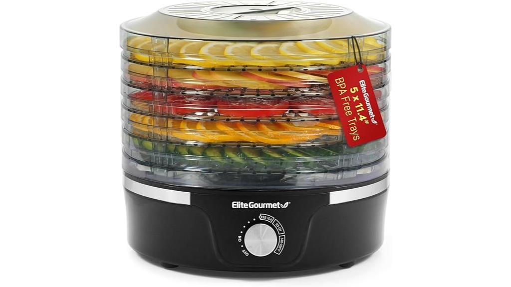 elite gourmet dehydrator features