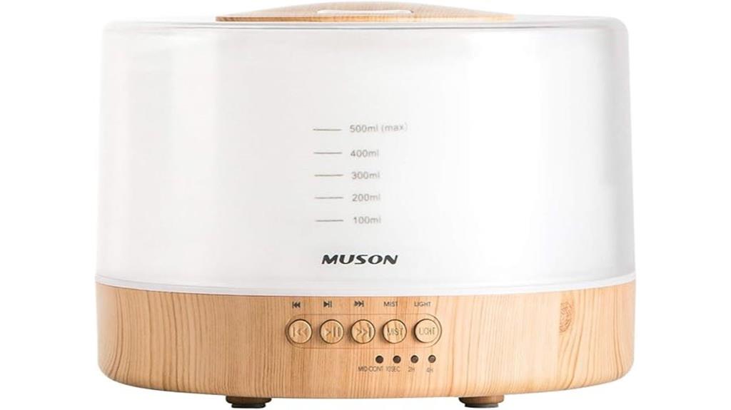 essential oil diffuser with sound