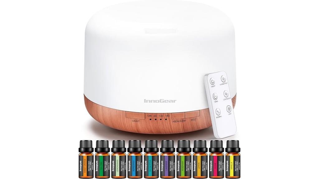 essential oils diffuser set