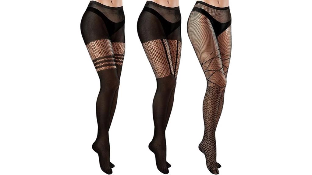 faux thigh high tights