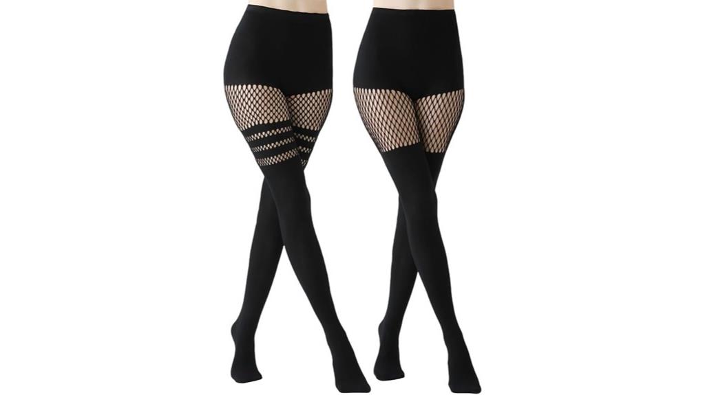 faux thigh high tights
