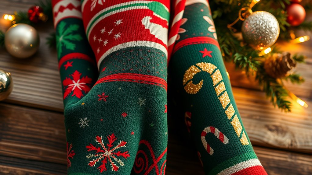 festive christmas tights selection