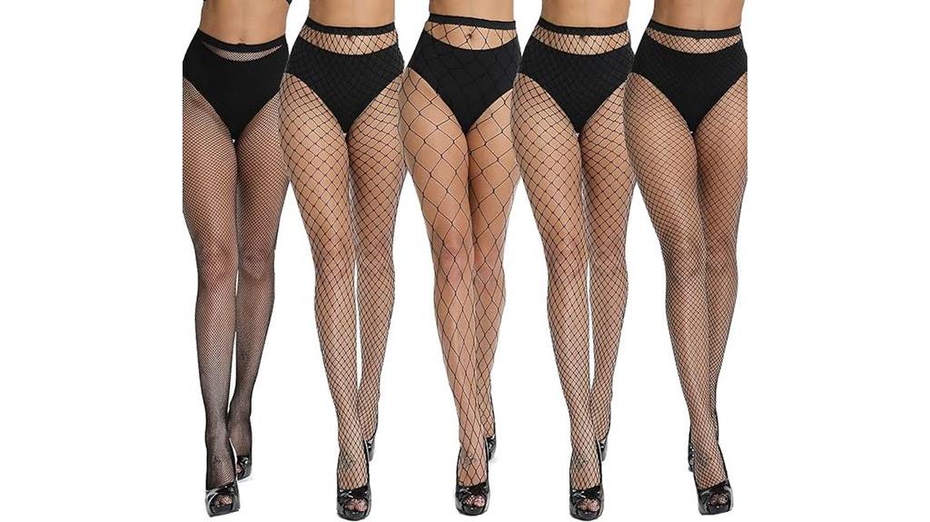fishnet high waist stockings