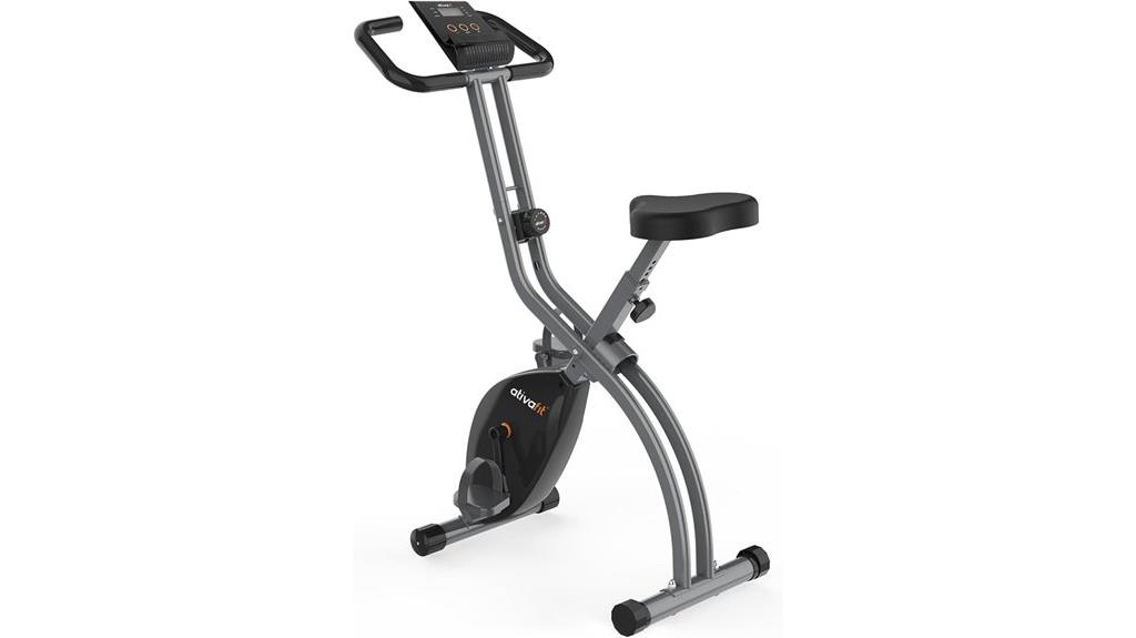 foldable exercise bike with resistance