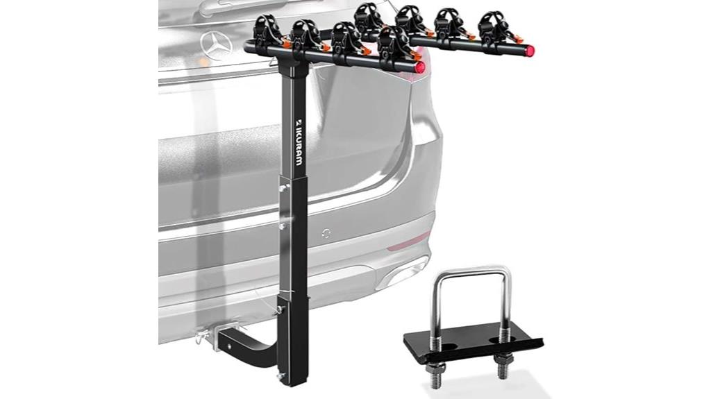 foldable hitch mount bike rack