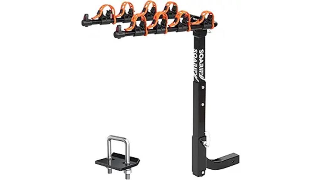 four bike car hitch rack