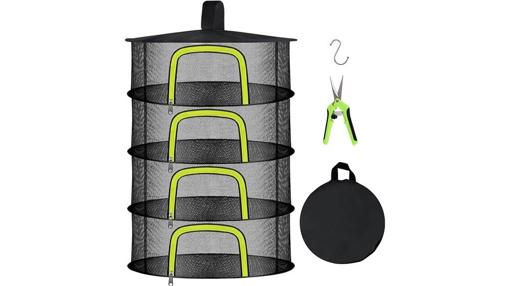 four layer herb drying rack