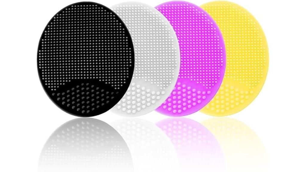 four pack silicone face brushes