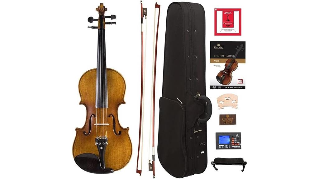 full size violin with case