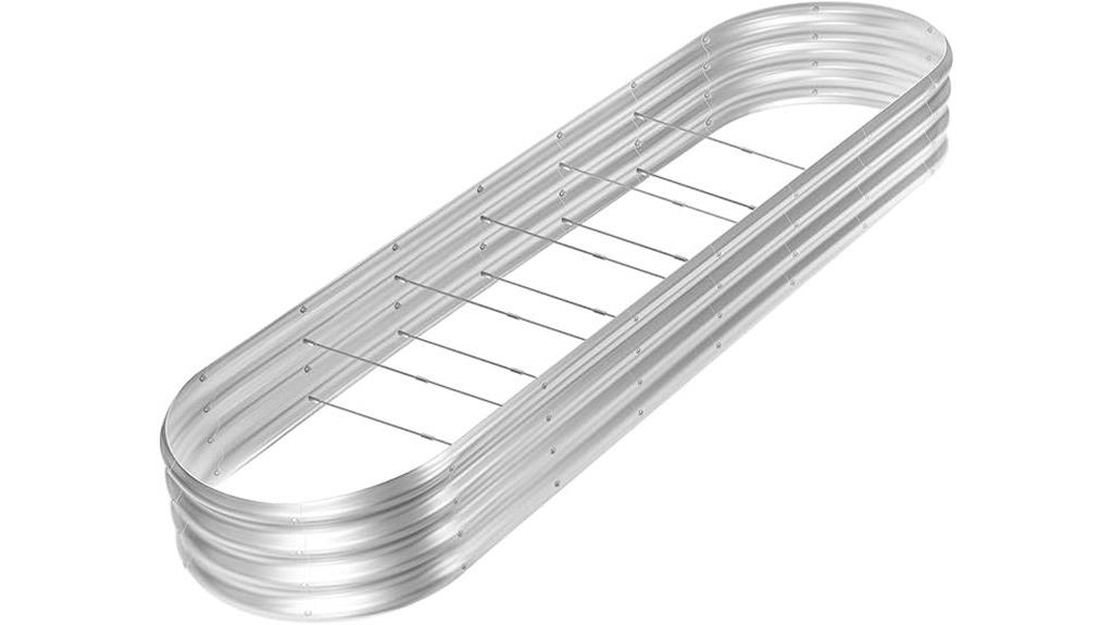 galvanized 8ft silver bed