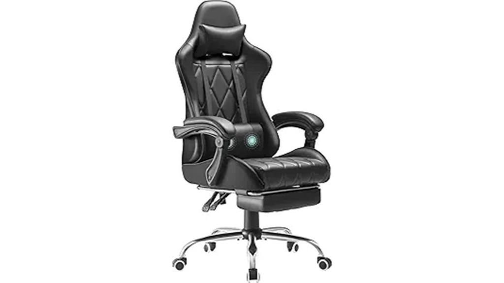 gaming chair with footrest