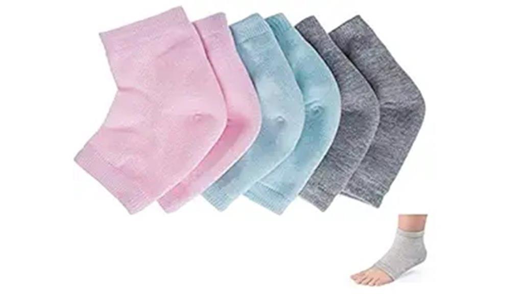 gel heel sock set