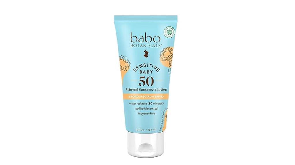 gentle spf50 baby sunscreen