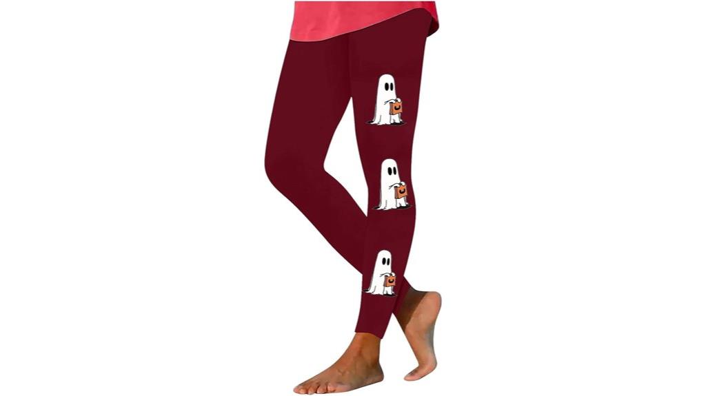 ghost print yoga pants