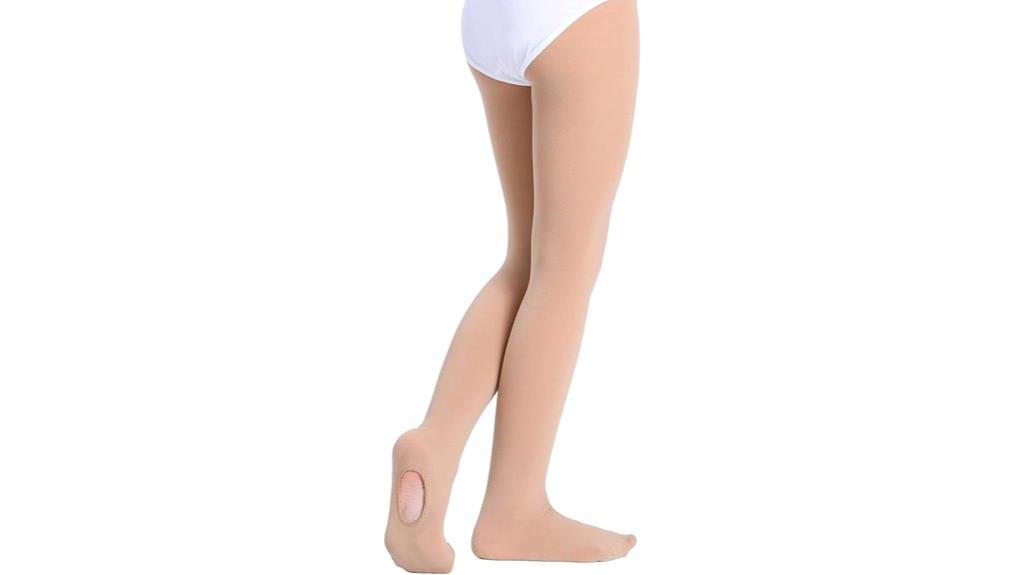 girls ballet tights with transition legs