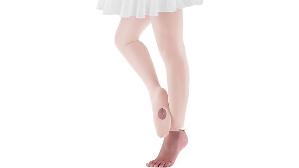 girls convertible ballet tights