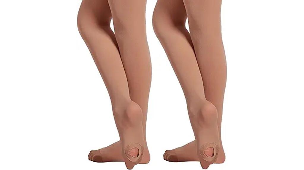 girls convertible ballet tights