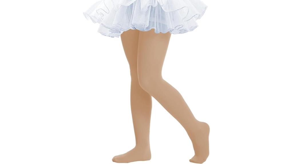 girls elastic footed tights