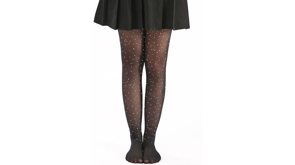 girls glitter tights