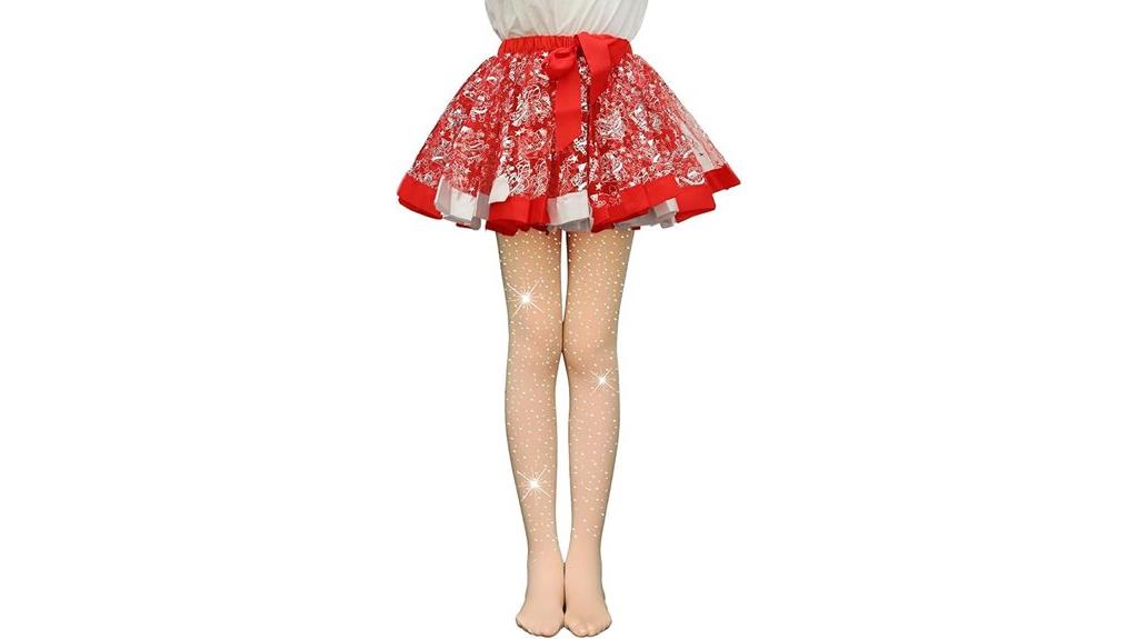 girls rhinestone dance tights