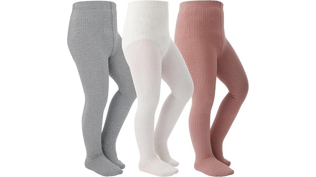 girls seamless cotton tights