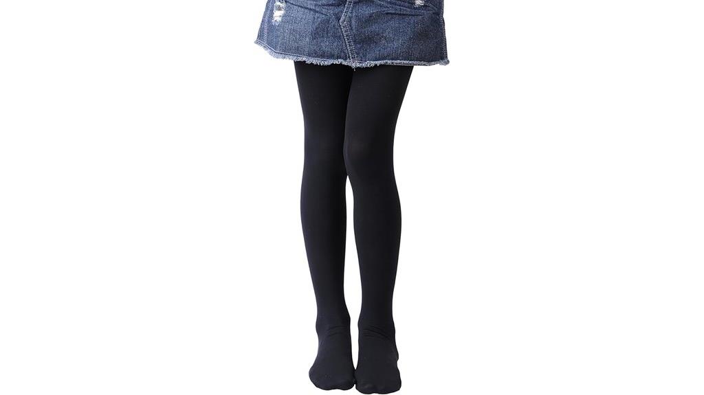 girls semi opaque microfiber tights
