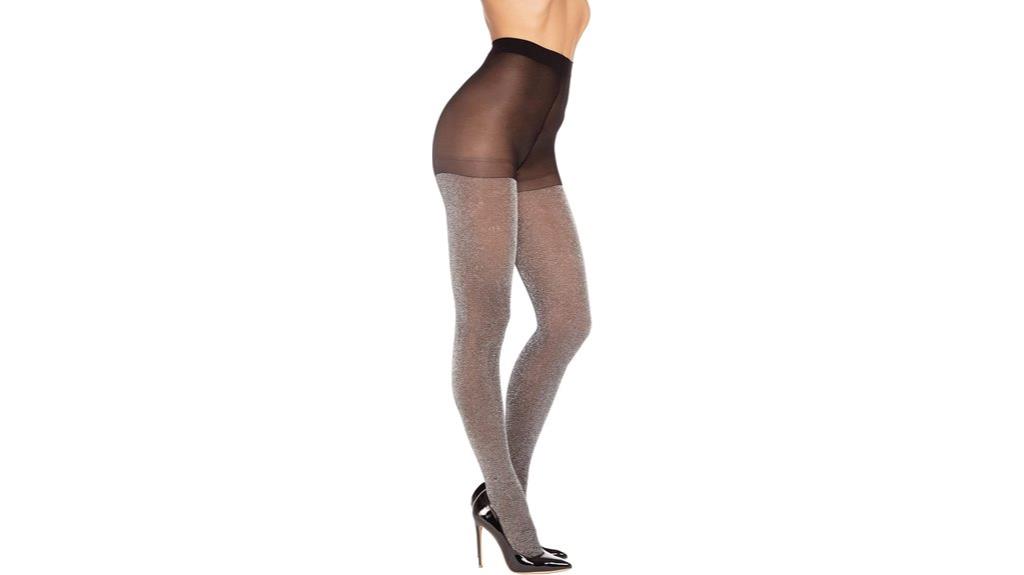 glittery non slip pantyhose