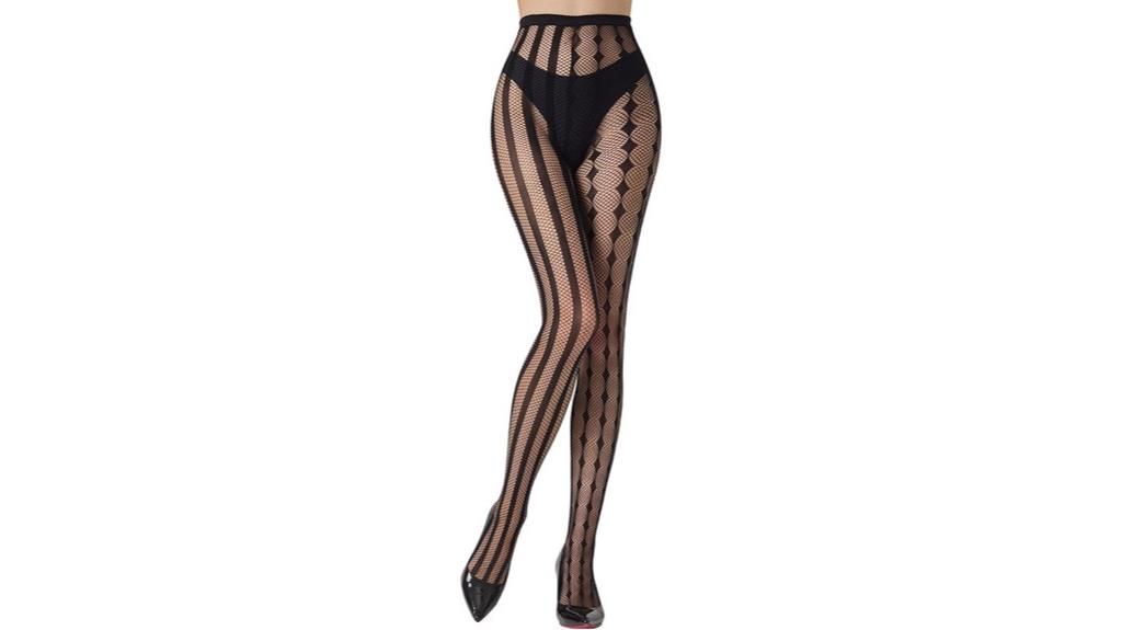gothic fishnet clown tights