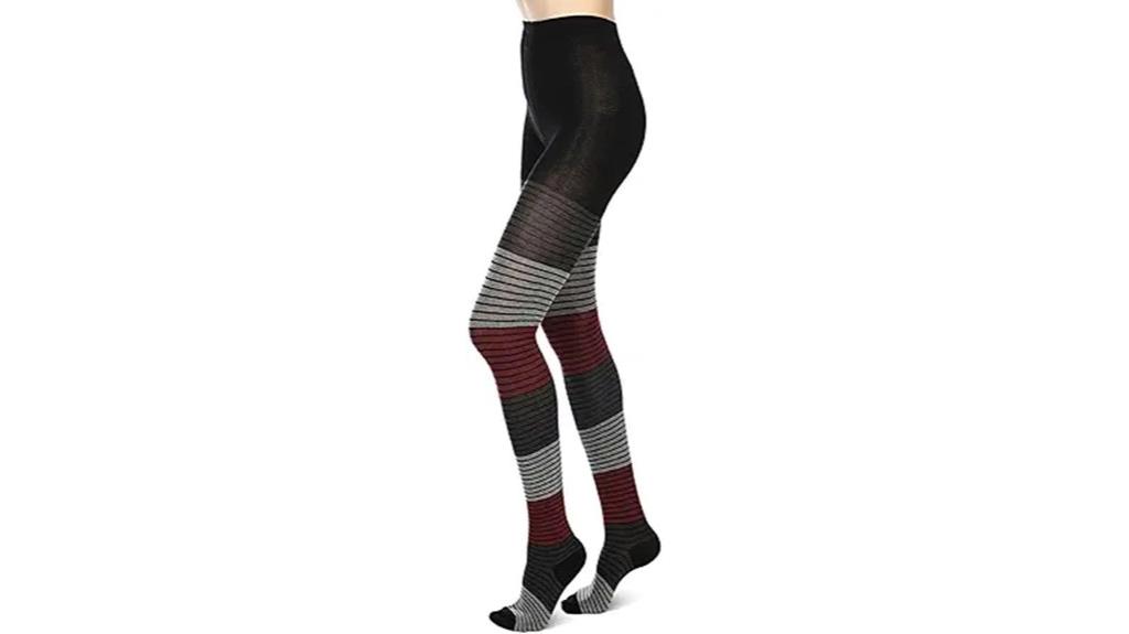 gradient stripe sweater tights