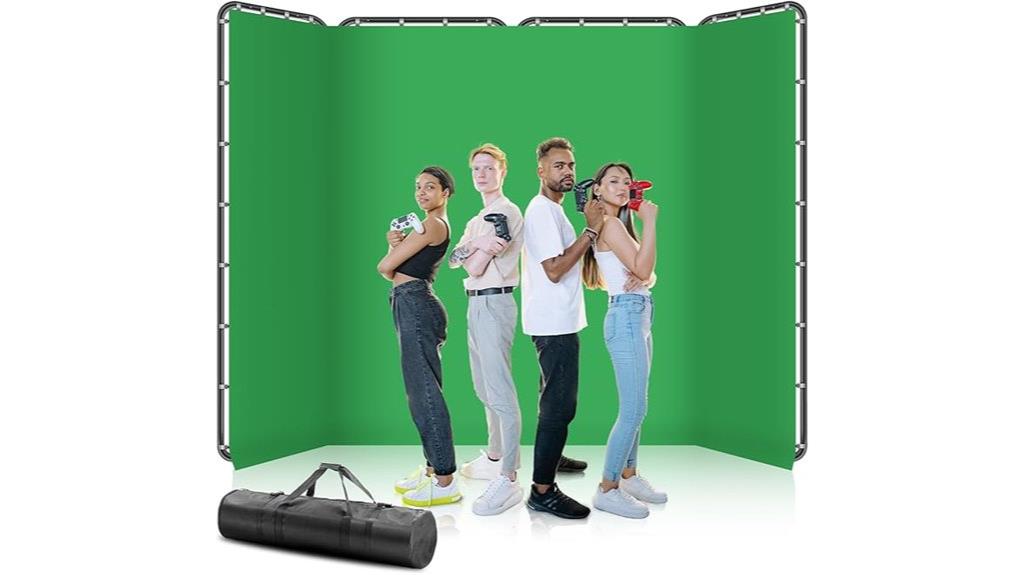 green screen collapsible frame