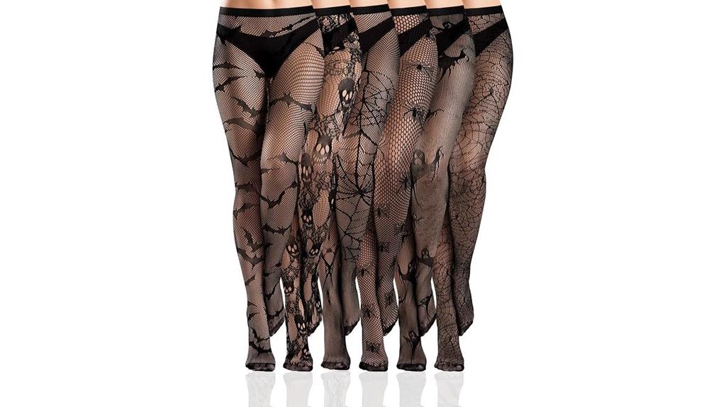 halloween lace fishnet tights