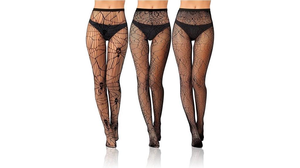 halloween skull fishnet stockings