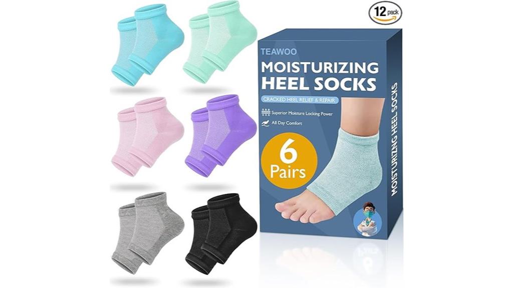 heel moisturizing sock set