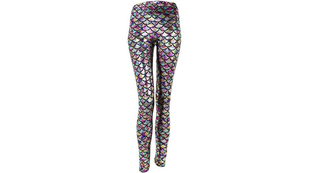 high waist fish scale leggings