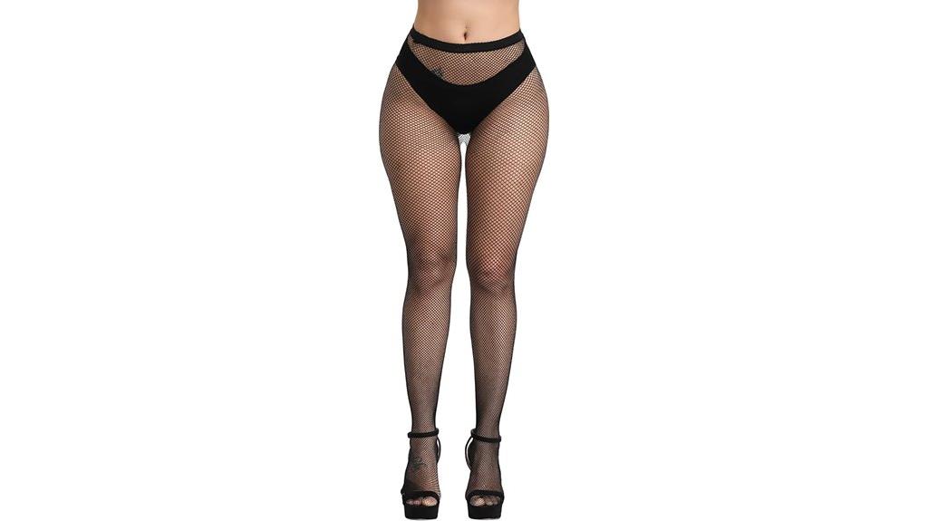 high waist fishnet pantyhose