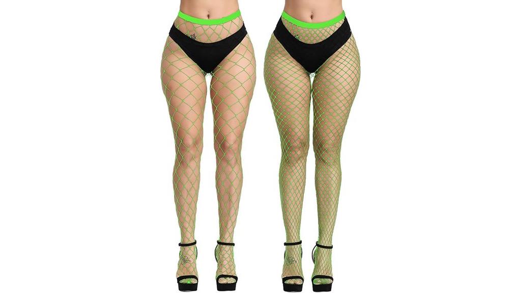 high waist fishnet stockings