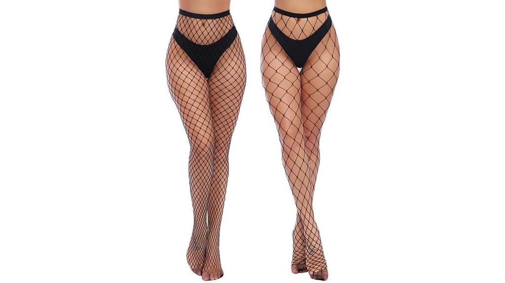 high waist fishnet tights